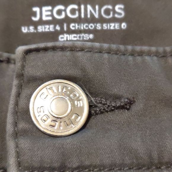 Chicos jeggings size 4 US . Chico's size 0 - Picture 7 of 9